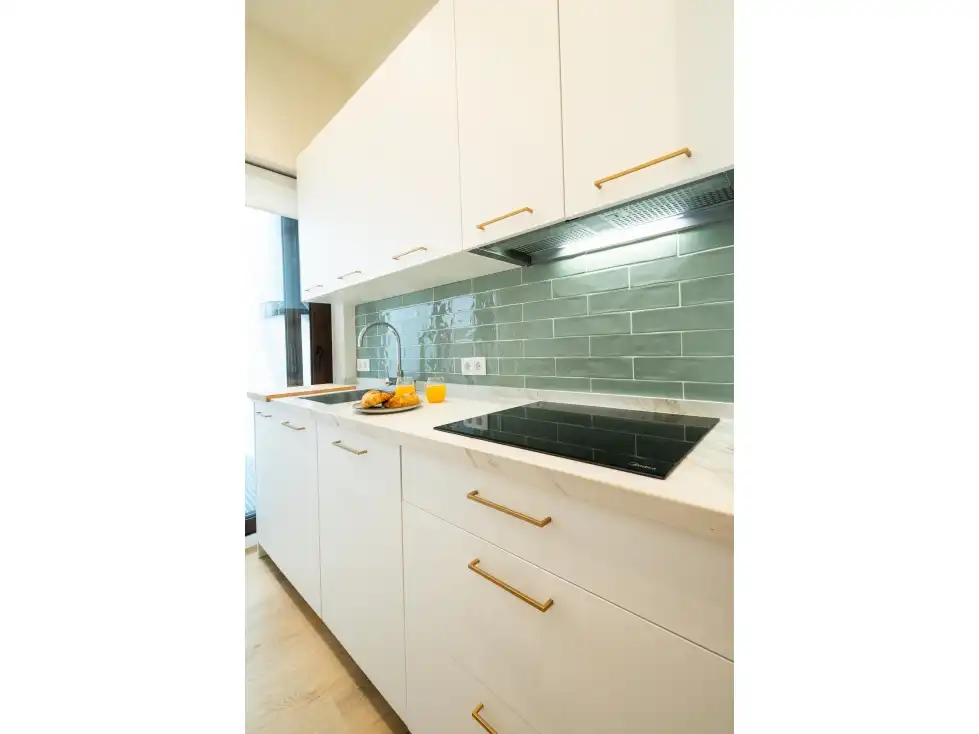 Cocina de Piso de alquiler en Sevilla con Terraza, Piscina y Amueblado