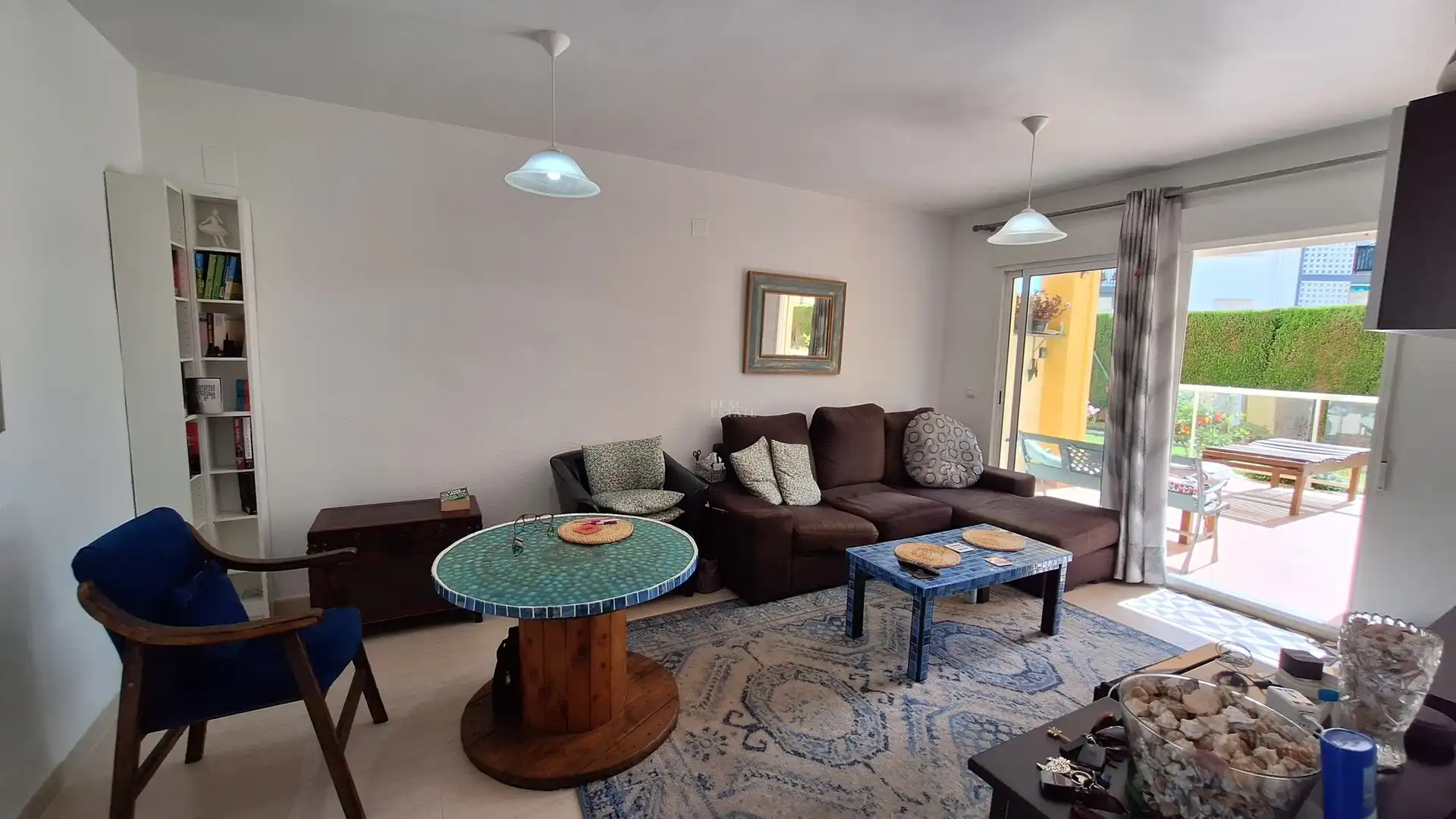 Sala de estar de Piso en venta en Dénia con Aire acondicionado, Terraza y Piscina