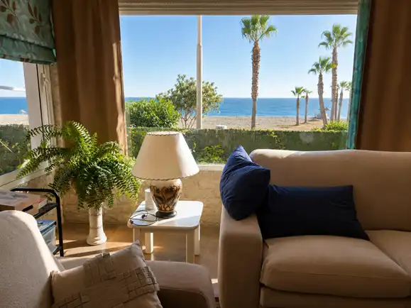 Sala de estar de Apartamento en venta en Torrox con Aire acondicionado, Calefacción y Jardín privado