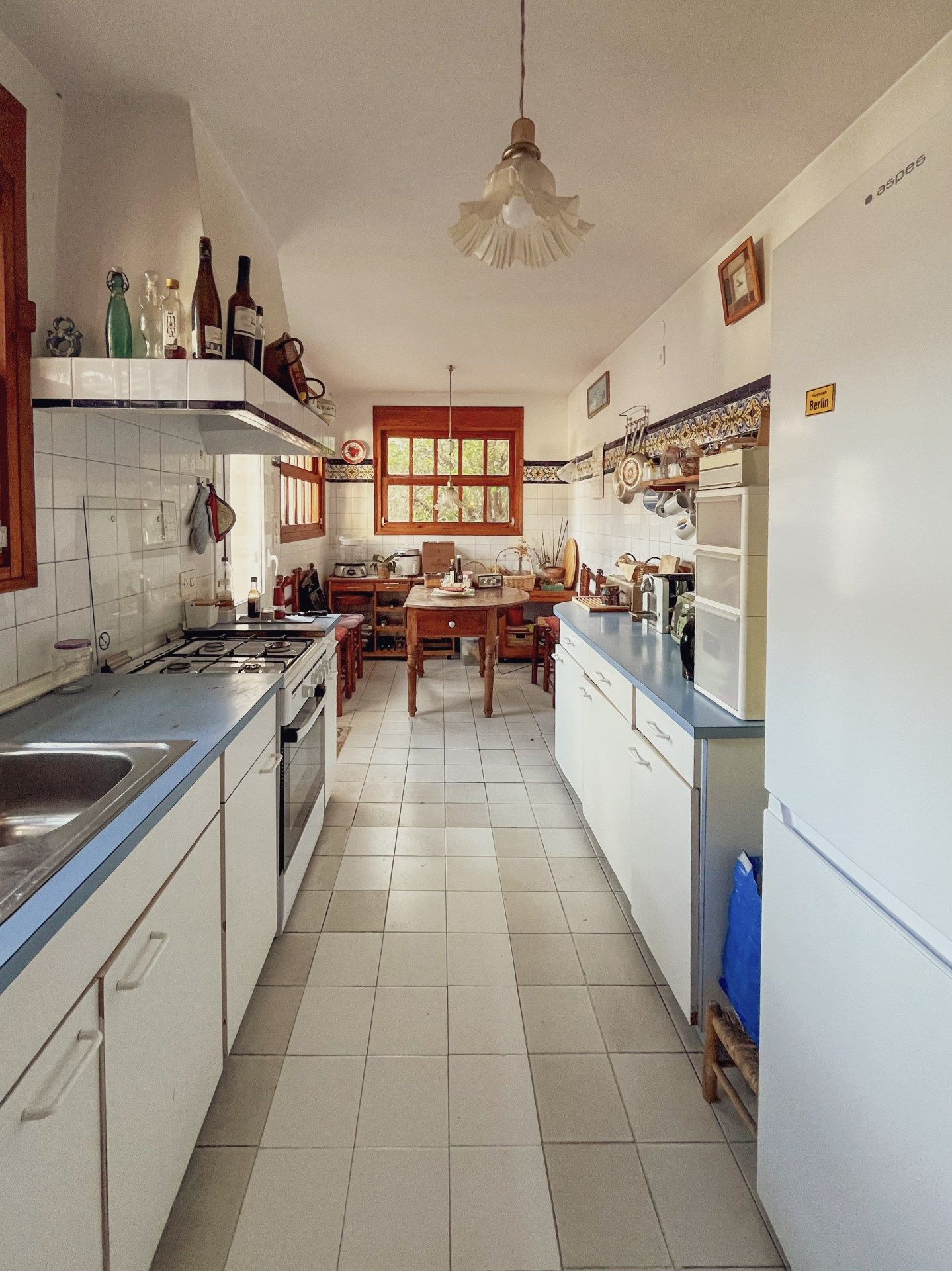 Kitchen of Single-family semi-detached for sale in Esparreguera  with Heating, Terrace and Storage room