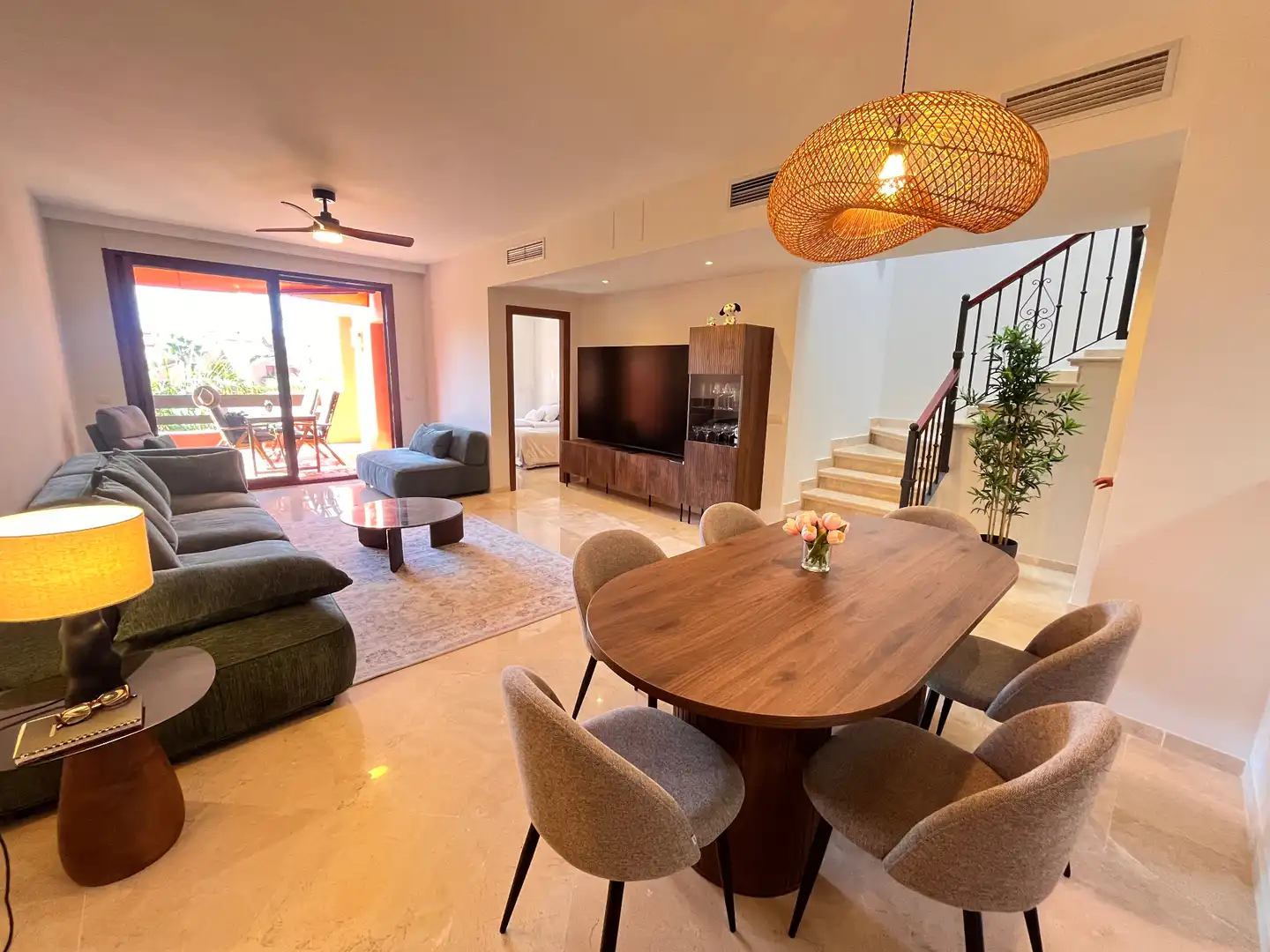 Living room of Attic for rent in Marbella  with Air Conditioner, Heating and Terrace