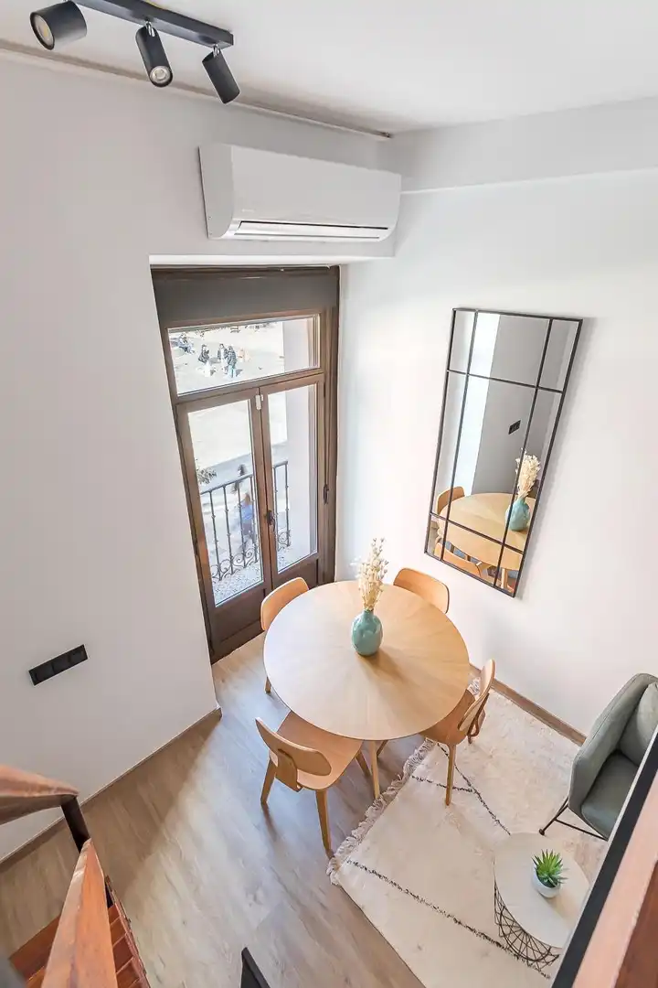 Terraza de Apartamento de alquiler en Madrid con Aire acondicionado, Calefacción y Amueblado