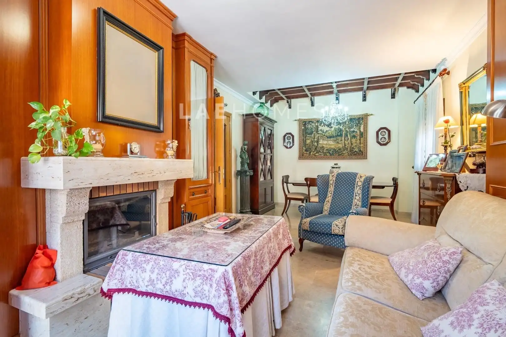 Sala d'estar de Casa adosada en venda en Málaga amb Aire condicionat, Calefacció i Terrassa