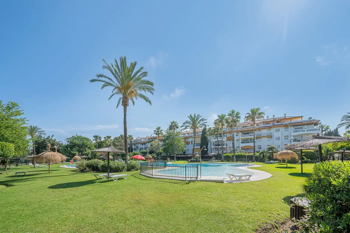 Garden of Apartments for rent in Marbella  with Air Conditioner, Furnished and Pets allowed