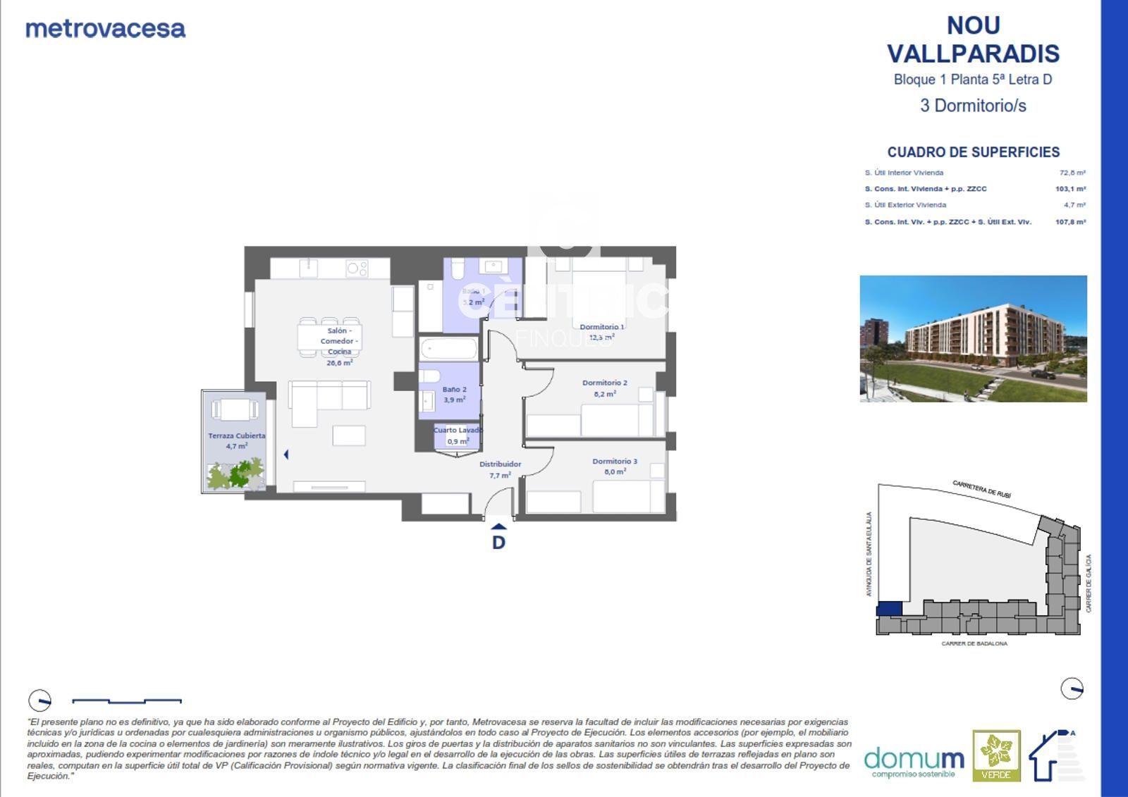 Flat for sale in Terrassa  with Air Conditioner, Heating and Terrace