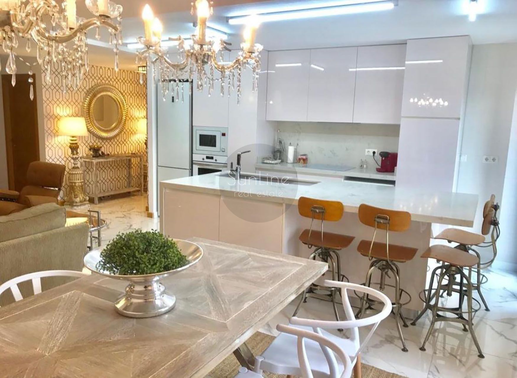 Kitchen of Flat for sale in Torrent  with Air Conditioner, Private garden and Storage room