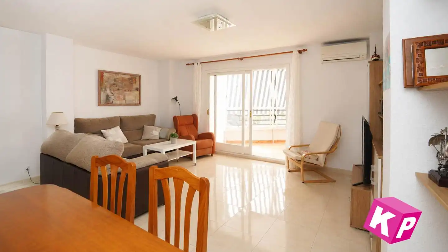 Wohnzimmer von Wohnung zum Verkauf in Santa Pola mit Klimaanlage, Terrasse und Möbliert