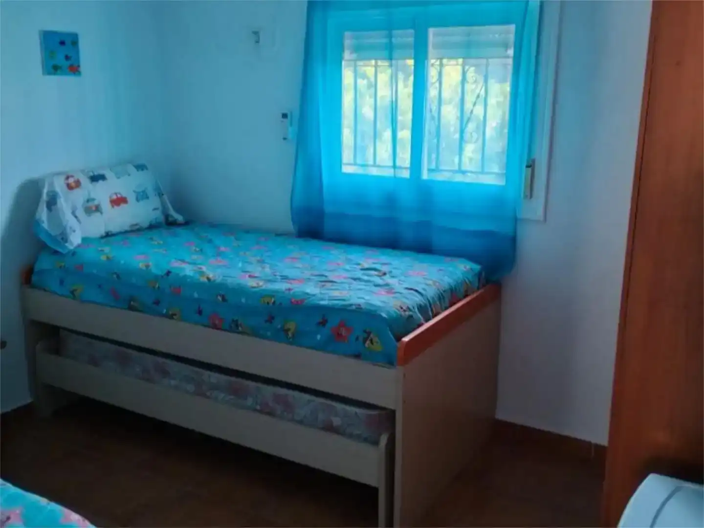 Schlafzimmer von Wohnung zur Miete in Andújar mit Klimaanlage, Privatgarten und Schwimmbad