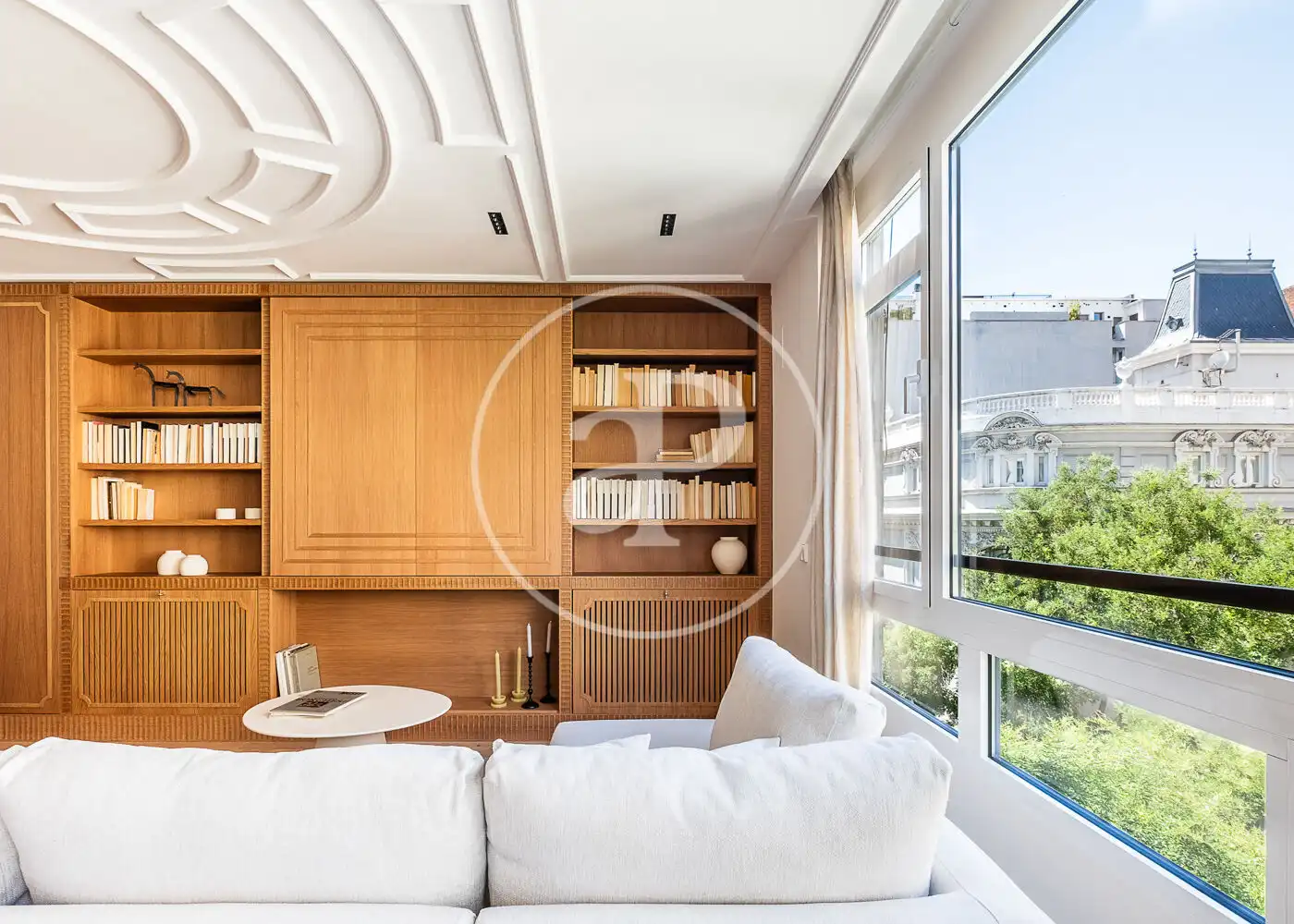 Wohnzimmer von Wohnung zum Verkauf in Madrid mit Klimaanlage, Heizung und Terrasse