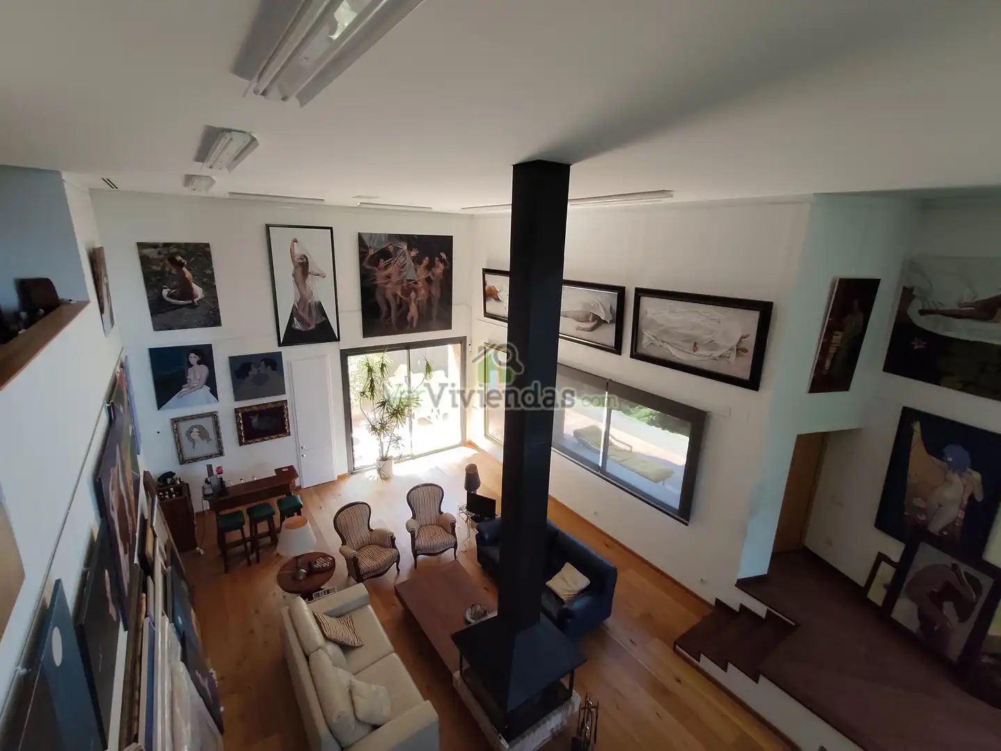 Sala d'estar de Casa o xalet en venda en Sant Cugat del Vallès amb Aire condicionat, Calefacció i Jardí privat