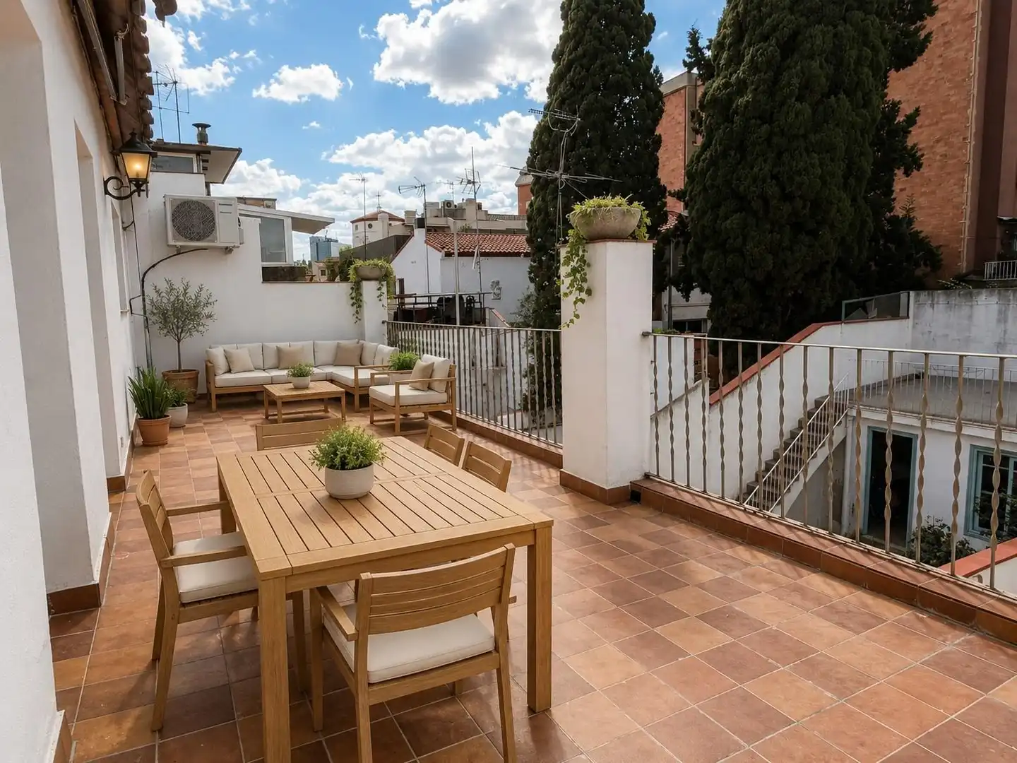 Terrasse von Maisonette zum Verkauf in Sabadell mit Heizung, Privatgarten und Terrasse