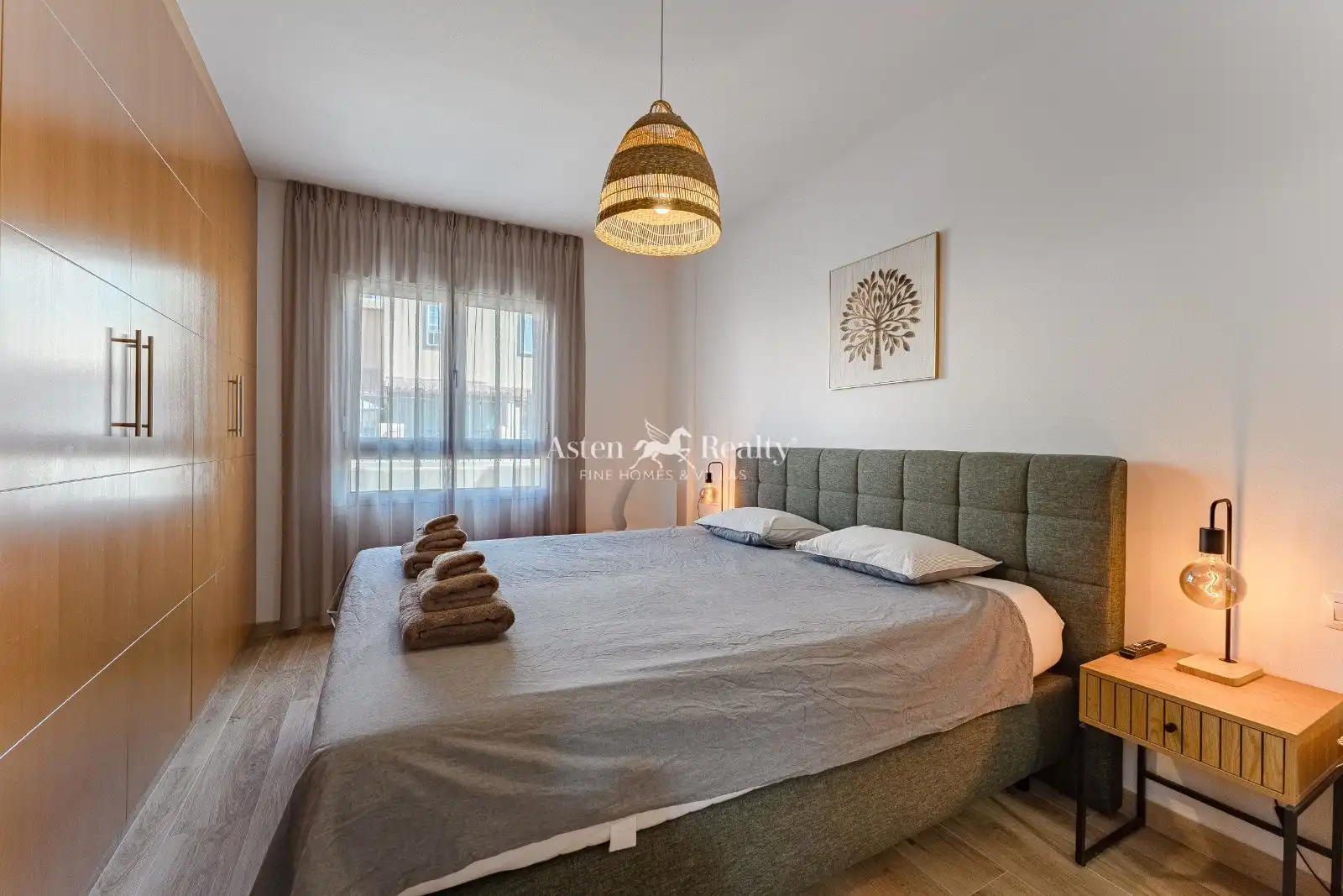 Schlafzimmer von Wohnung zum Verkauf in Arona mit Klimaanlage, Privatgarten und Terrasse