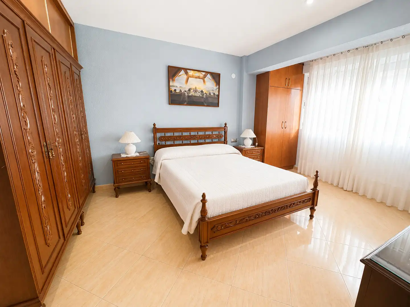 Bedroom of Flat for sale in Valencia  with Air Conditioner, Furnished and Oven
