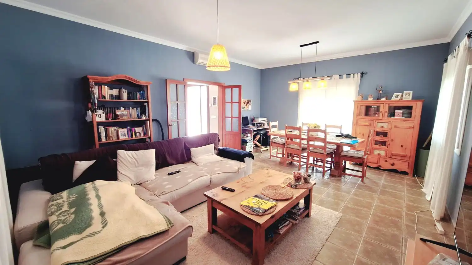 Sala d'estar de Casa o xalet en venda en Los Gallardos amb Aire condicionat