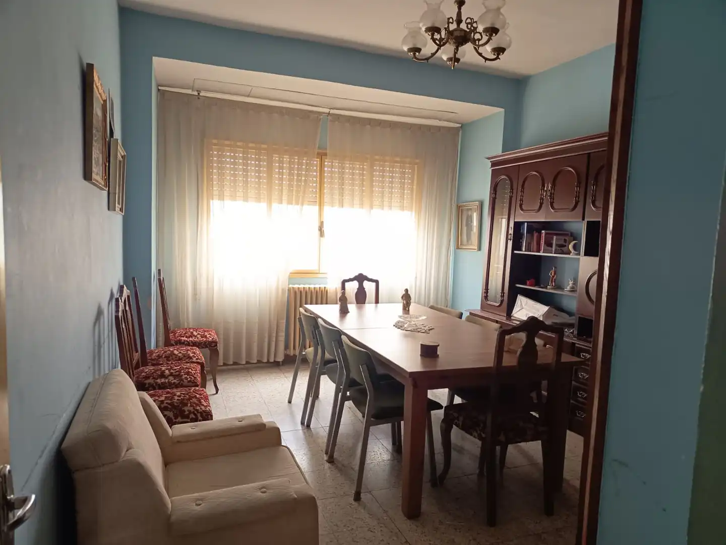 Dining room of Flat for sale in Monforte de Lemos  with Heating, Parquet flooring and Terrace