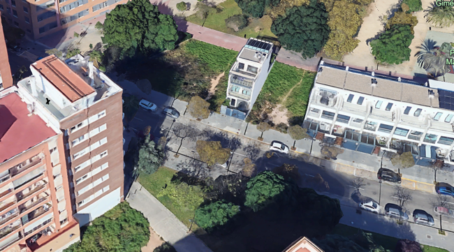 Vista exterior de Ático en venta en  Valencia Capital con Aire acondicionado y Terraza