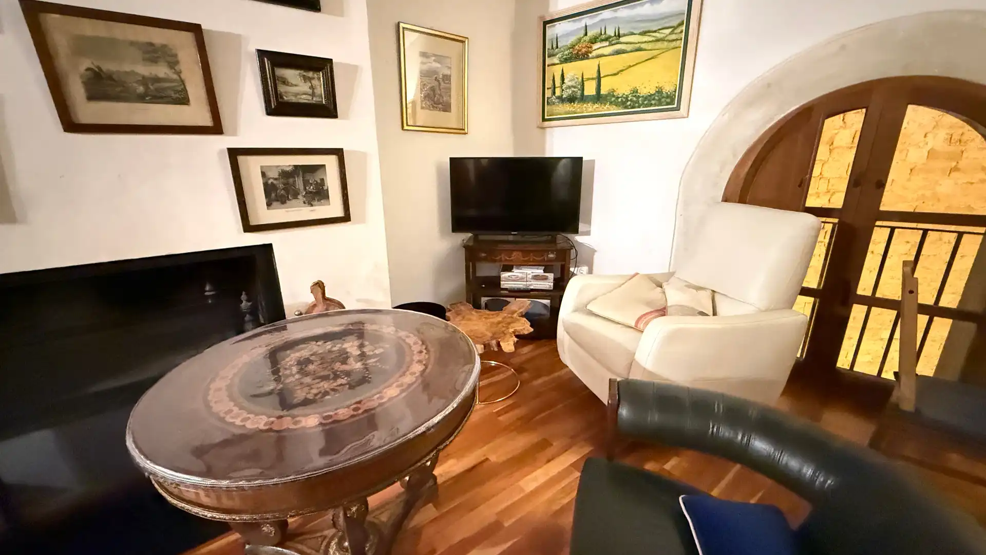 Sala de estar de Piso en venta en Chinchilla de Monte-Aragón con Calefacción, Parquet y Lavadora