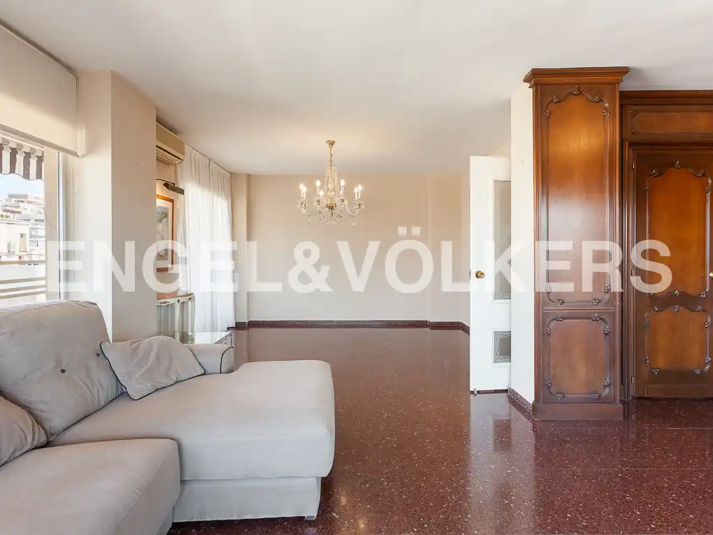 Living room of Flat for rent in Valencia  with Air Conditioner, Heating and Terrace