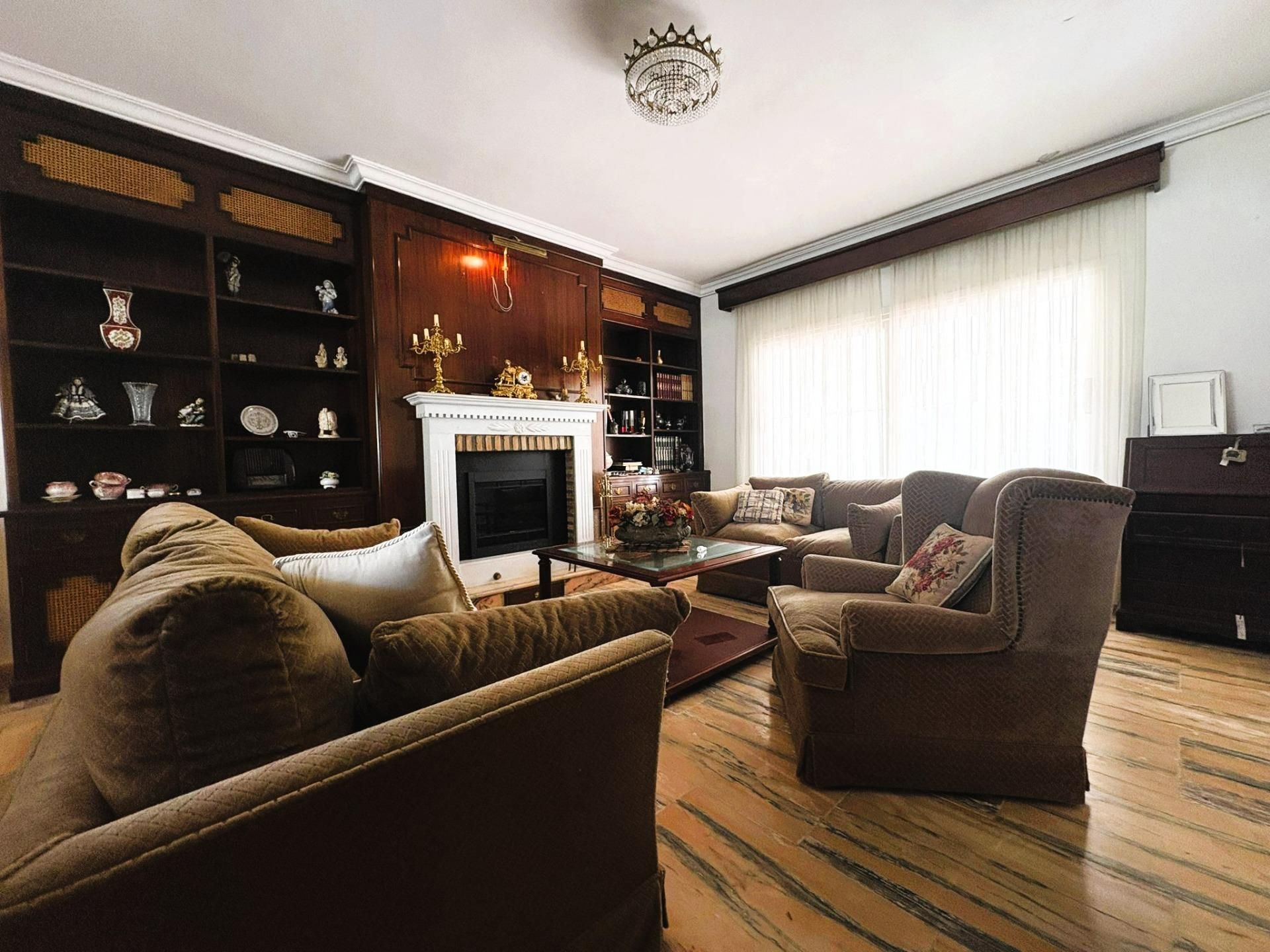 Living room of House or chalet for sale in Algeciras  with Air Conditioner, Private garden and Terrace