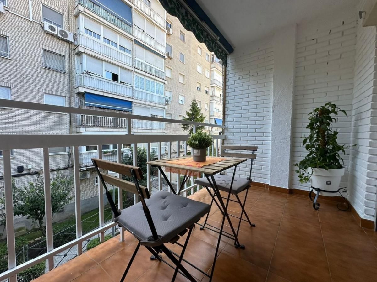 Balcony of Apartment to share in Fuenlabrada  with Heating, Furnished and Washing machine