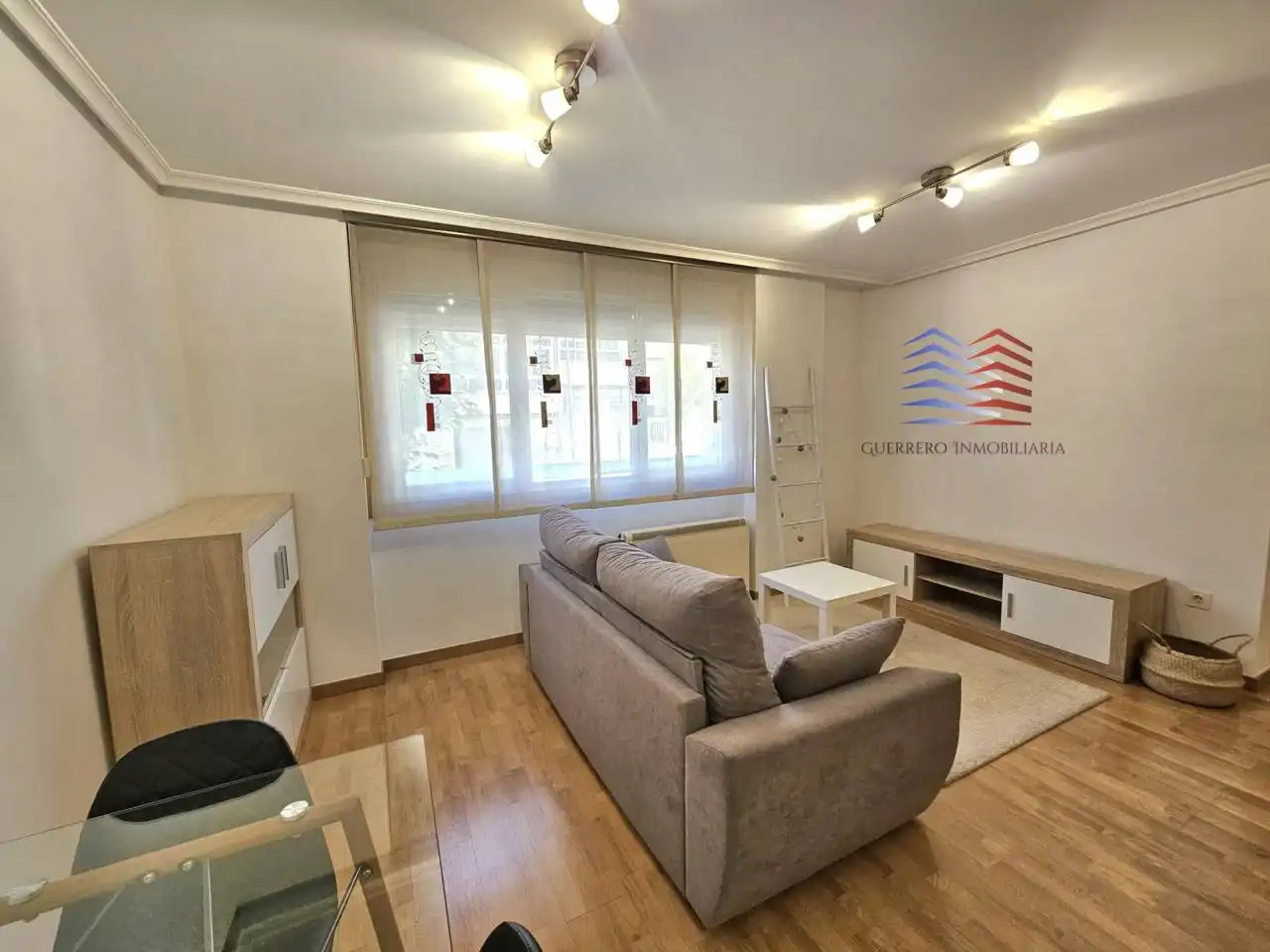 Sala de estar de Estudio de alquiler en Ourense Capital  con Calefacción, Parquet y Trastero