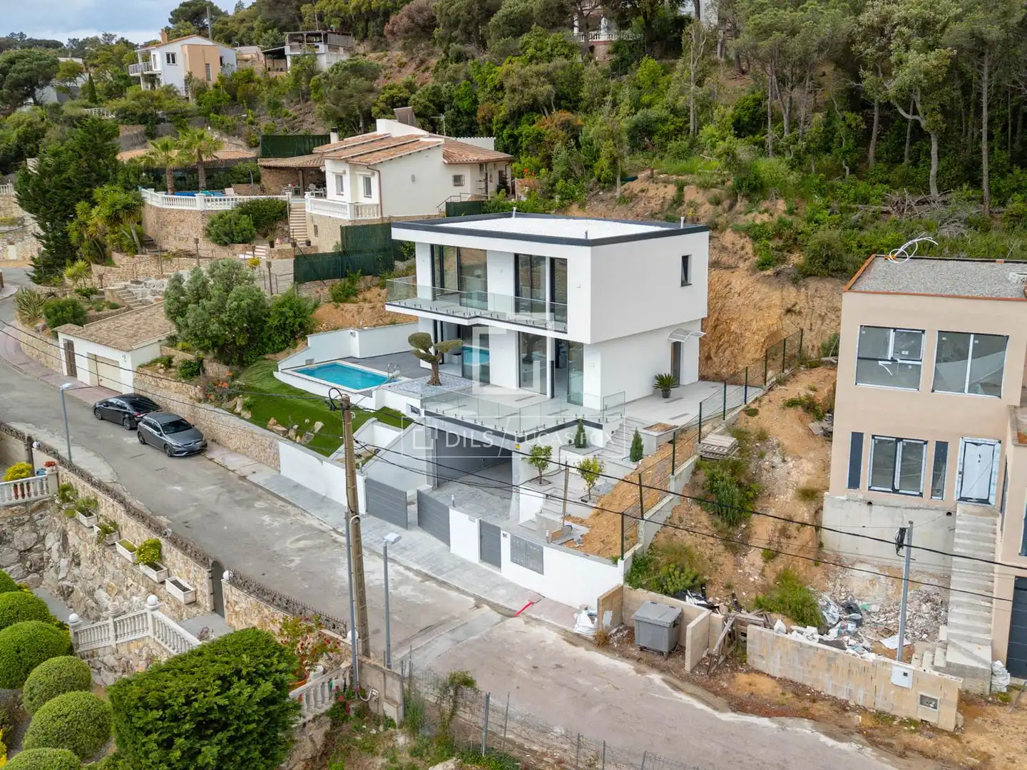 Exterior view of Houses for sale in Lloret de Mar  with Air Conditioner, Heating and Private garden