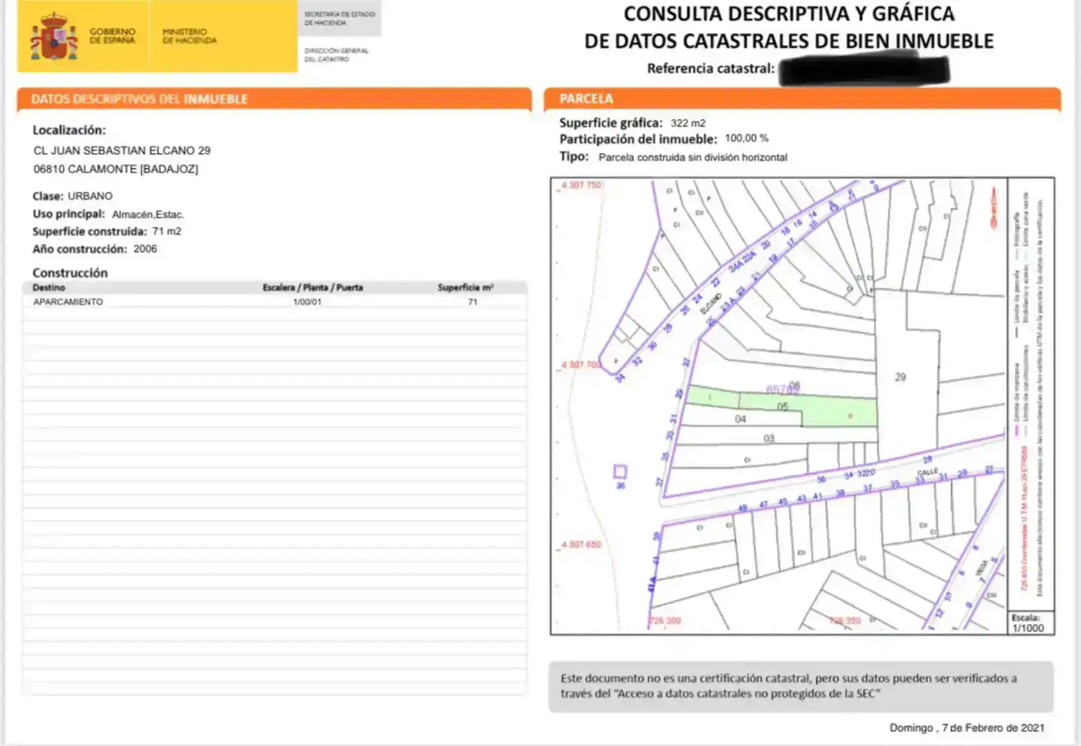 Planta baja en venta en Calamonte