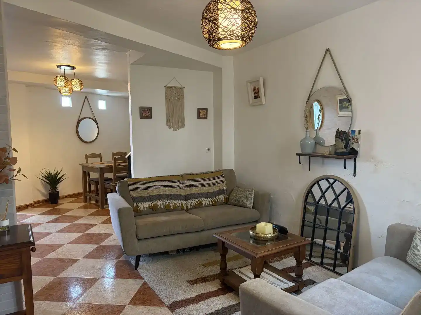 Wohnzimmer von Wohnung zum Verkauf in Rute mit Balkon