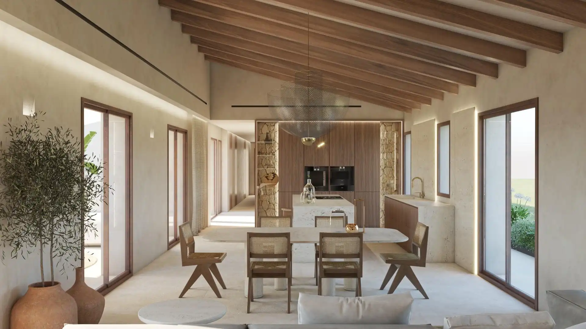 Wohnzimmer von Country house zum Verkauf in Artà mit Klimaanlage, Heizung und Privatgarten