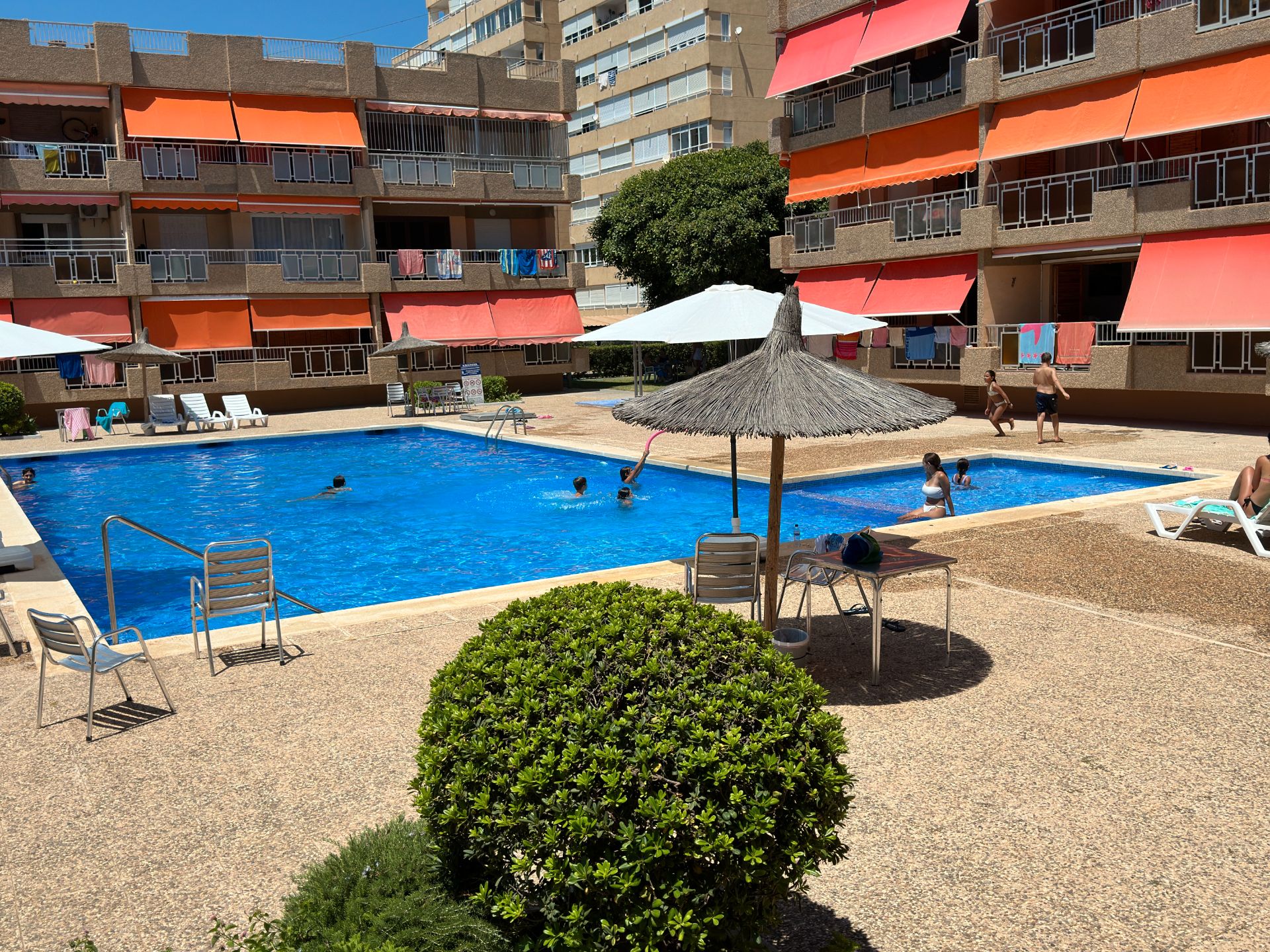 Swimming pool of Flat for sale in La Manga del Mar Menor  with Air Conditioner, Private garden and Terrace