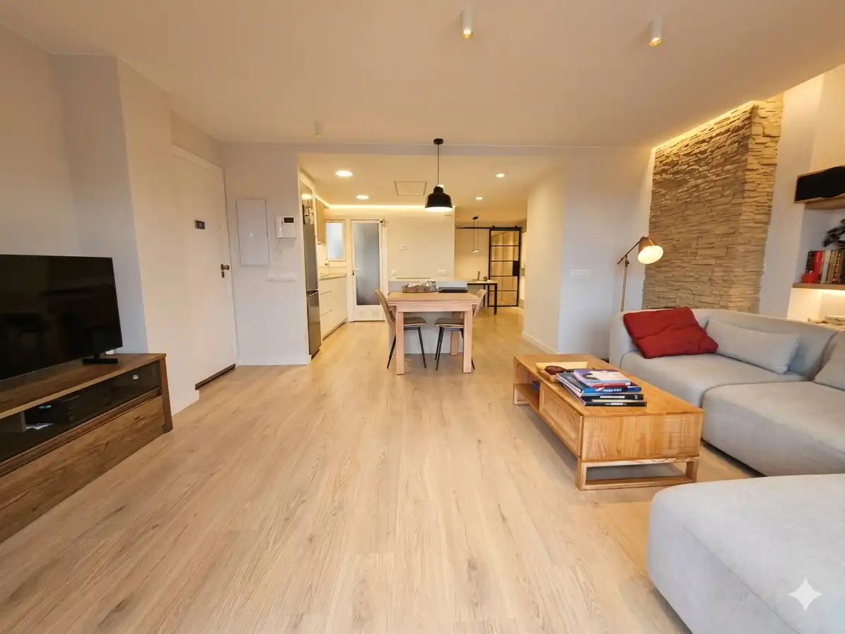 Living room of Attic for sale in Terrassa  with Air Conditioner, Heating and Parquet flooring