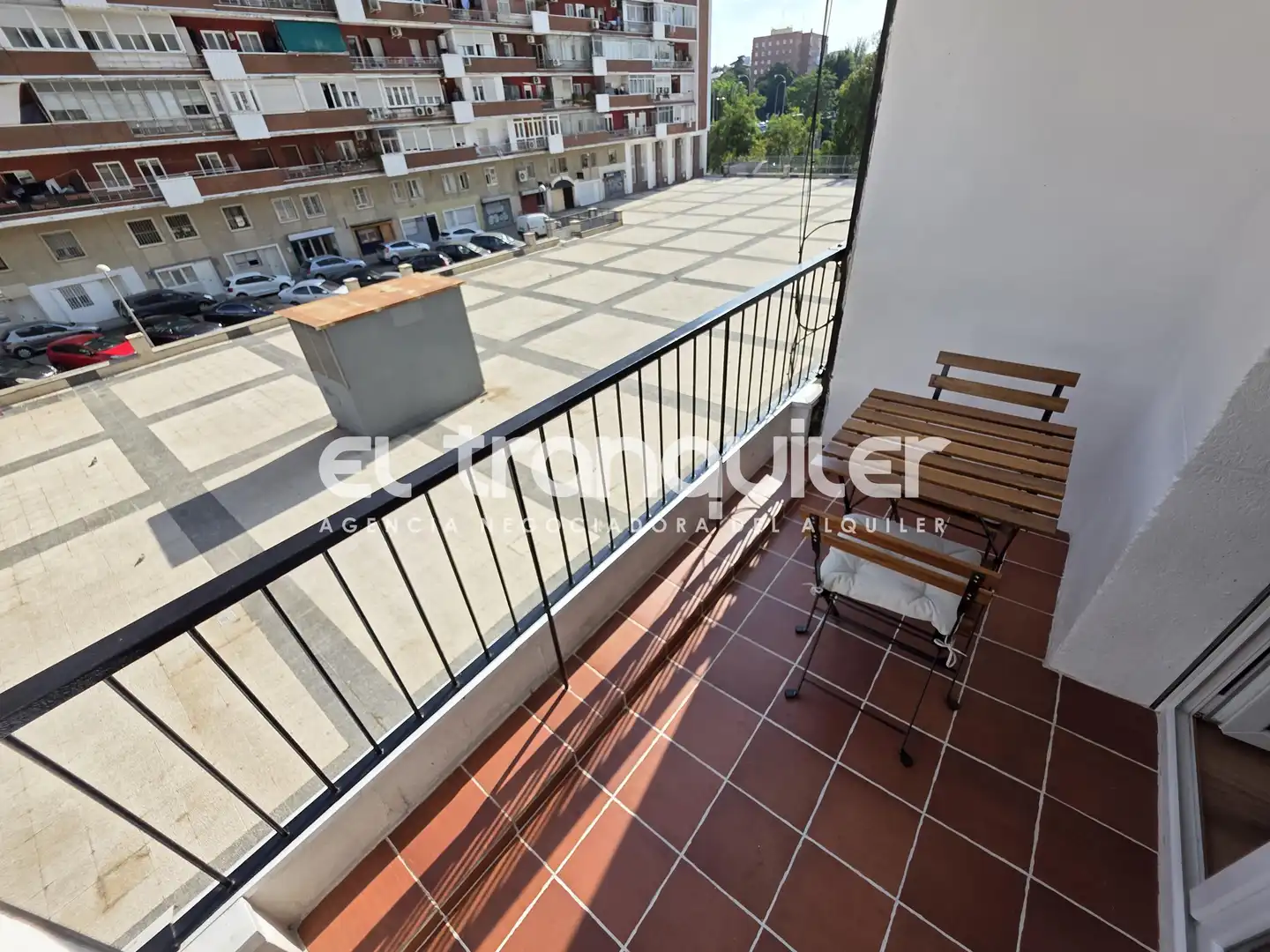 Terrasse von Wohnung zur Miete in Madrid mit Klimaanlage, Terrasse und Möbliert