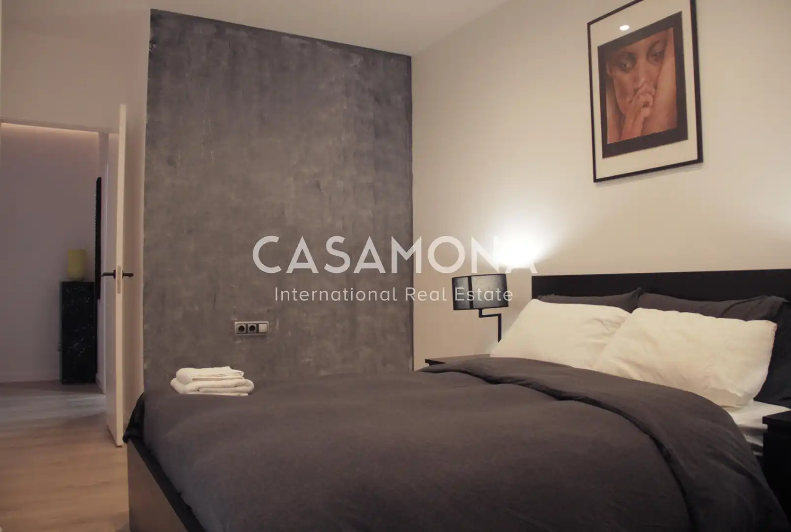 Schlafzimmer von Wohnungen zur Miete in Barcelona mit Klimaanlage, Heizung und Terrasse