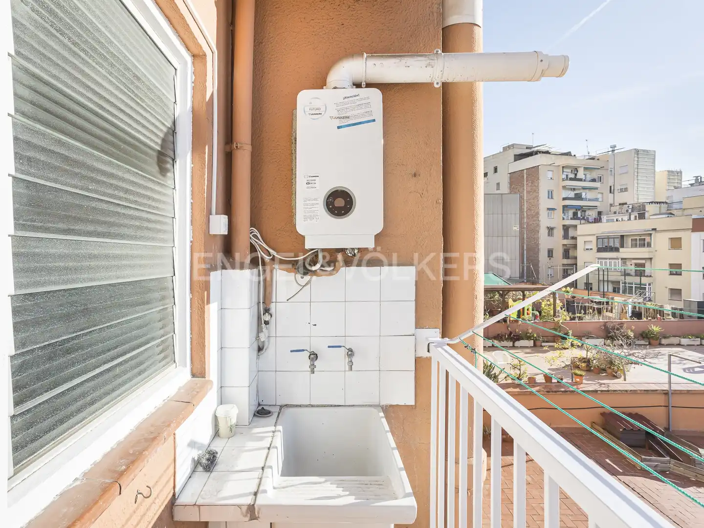Terraza de Piso de alquiler en Barcelona con Calefacción, Parquet y Balcón