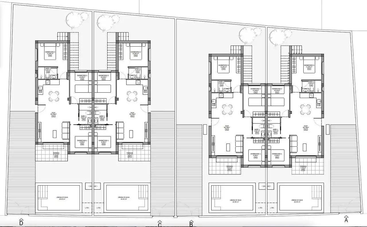 Casa adosada en venta en Mazarrón con Jardín privado, Terraza y Piscina