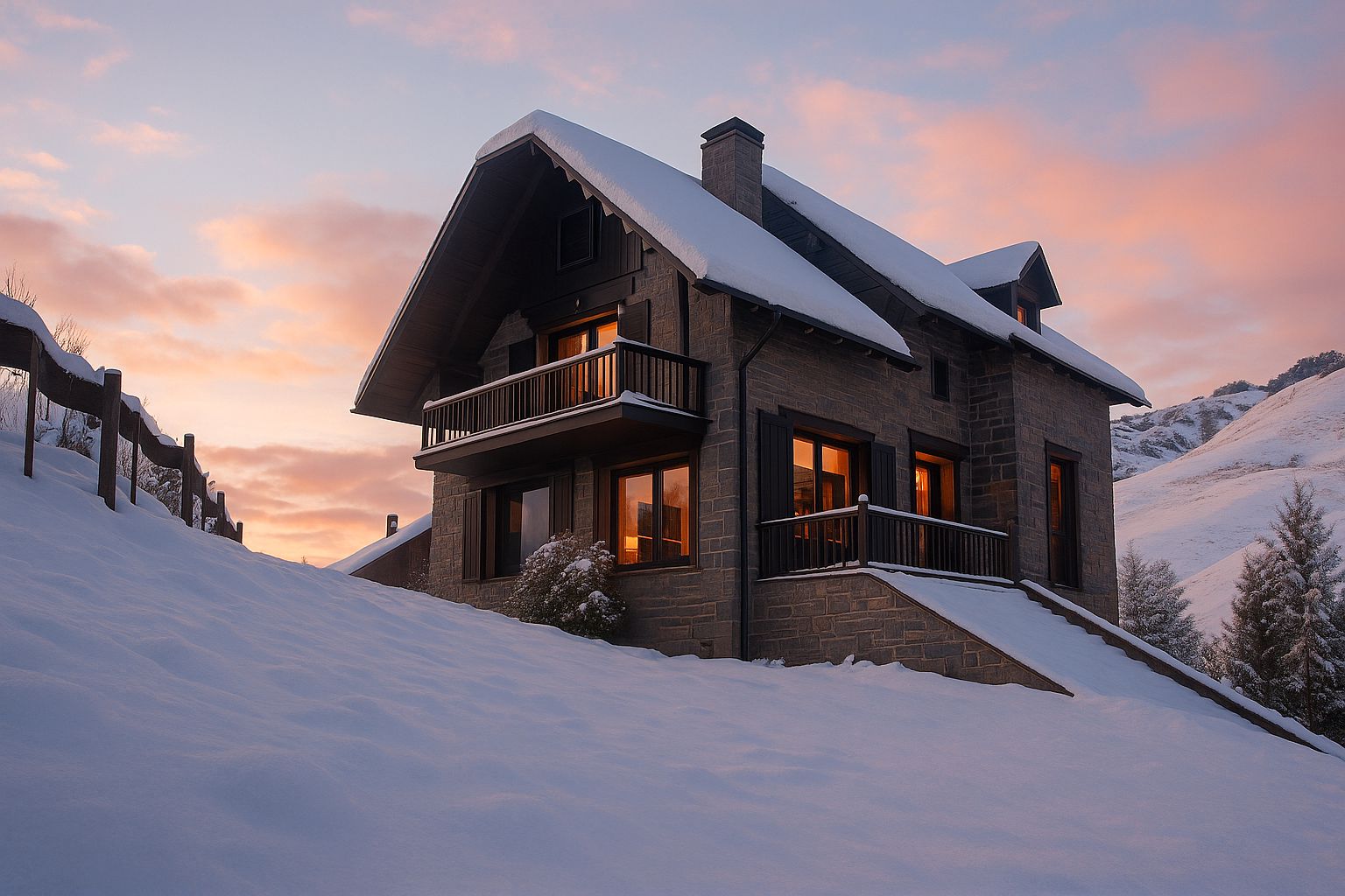 Exterior view of House or chalet for sale in Sallent de Gállego  with Heating, Private garden and Parquet flooring