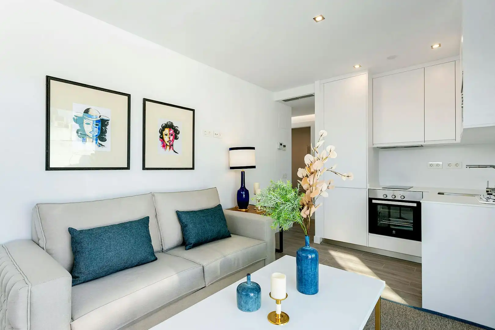 Wohnzimmer von Wohnung zur Miete in Sevilla mit Klimaanlage, Heizung und Waschmaschine