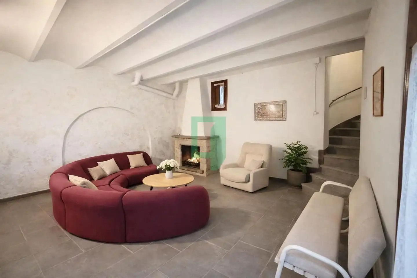 Sala d'estar de Finca rústica en venda en Badalona amb Terrassa