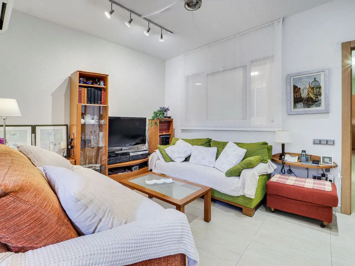 Sala de estar de Piso en venta en Barcelona con Aire acondicionado, Calefacción y Terraza