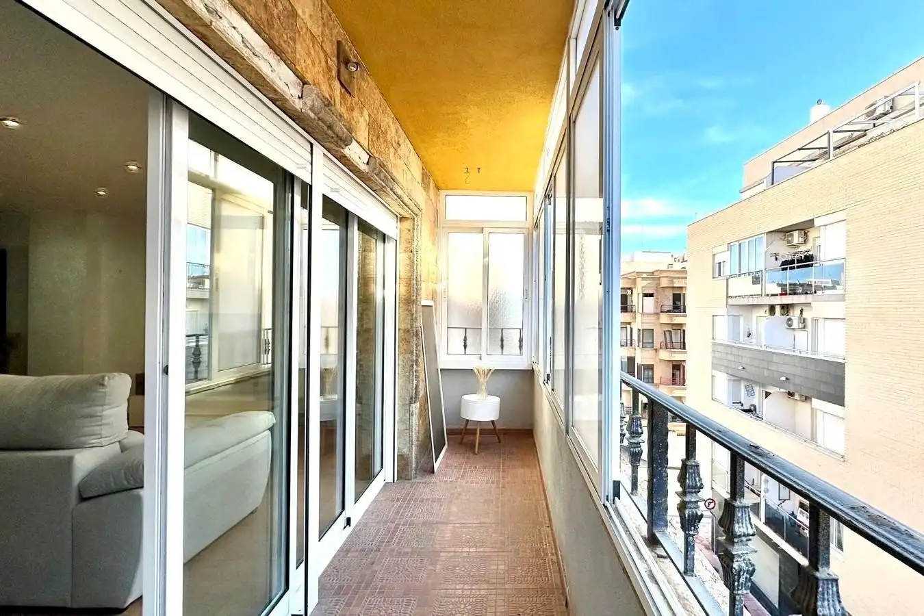 Balcony of Attic for sale in Torrevieja  with Air Conditioner, Heating and Furnished