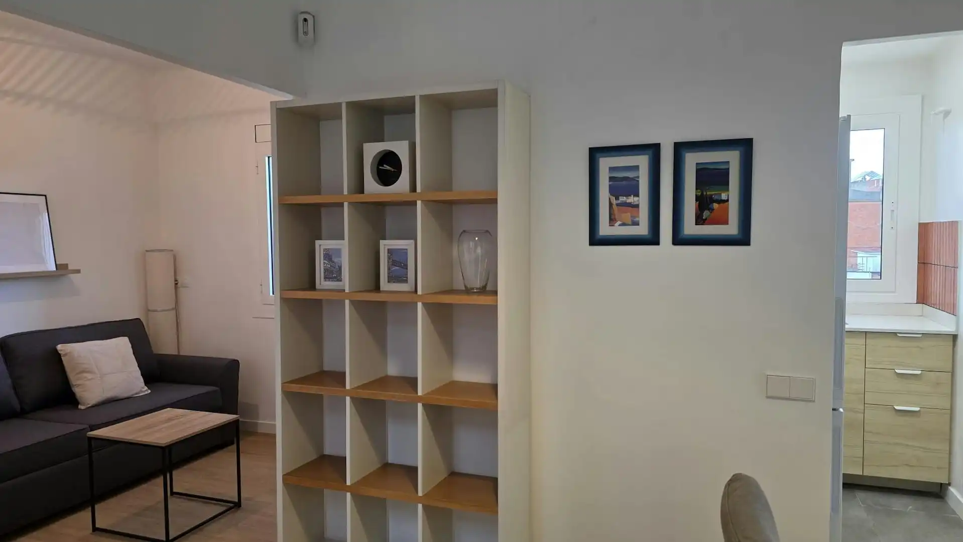 Wohnzimmer von Wohnung zur Miete in Barcelona mit Klimaanlage, Möbliert und Waschmaschine