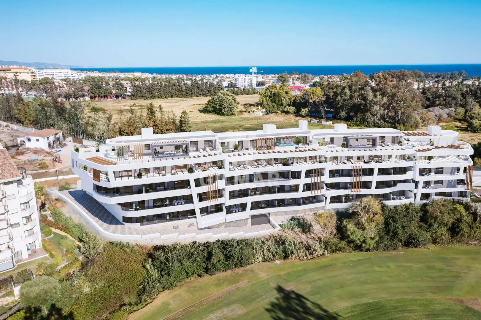 Vista exterior de Apartamento en venta en Marbella con Calefacción, Piscina y Balcón