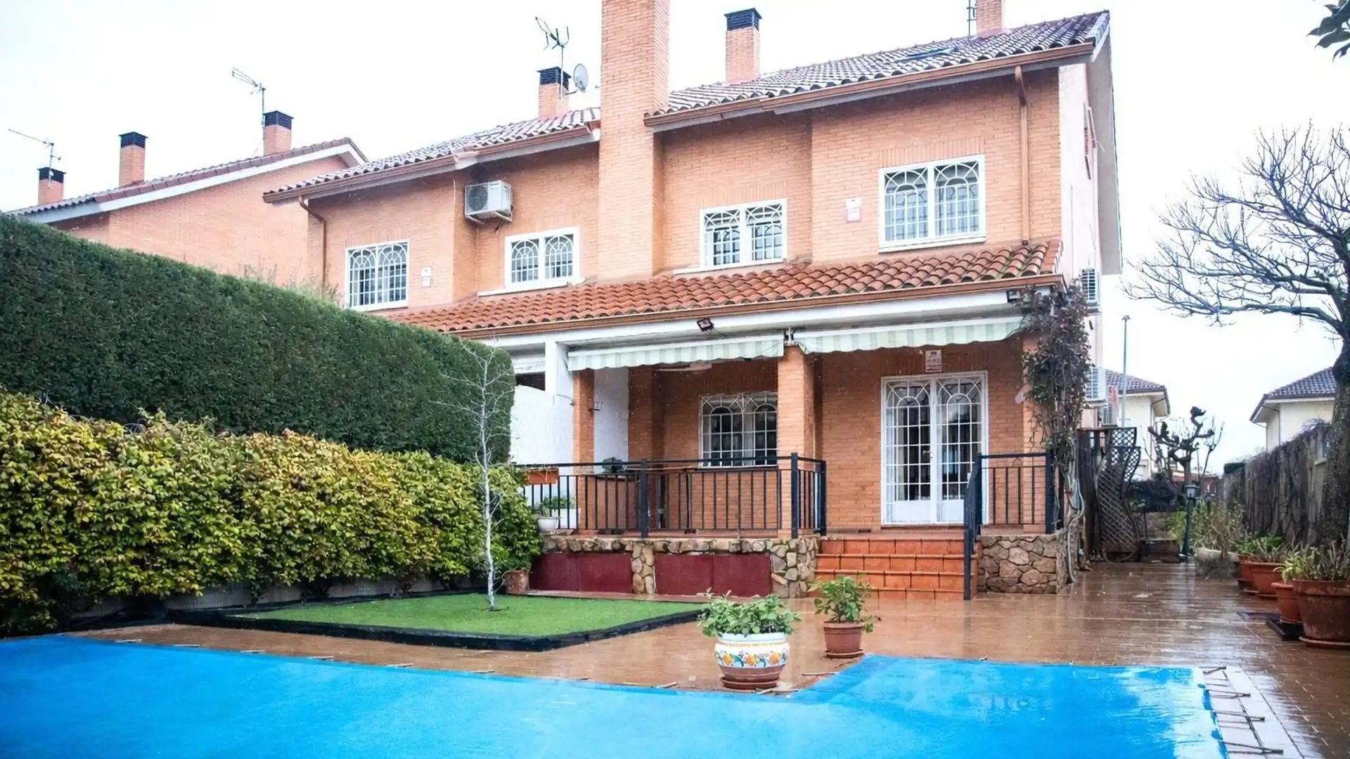 Jardín de Casa adosada en venta en Rivas-Vaciamadrid con Aire acondicionado, Calefacción y Jardín privado