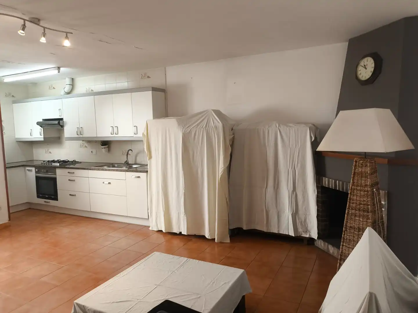 Cocina de Casa adosada en venta en Caldes d'Estrac con Calefacción, Parquet y Amueblado