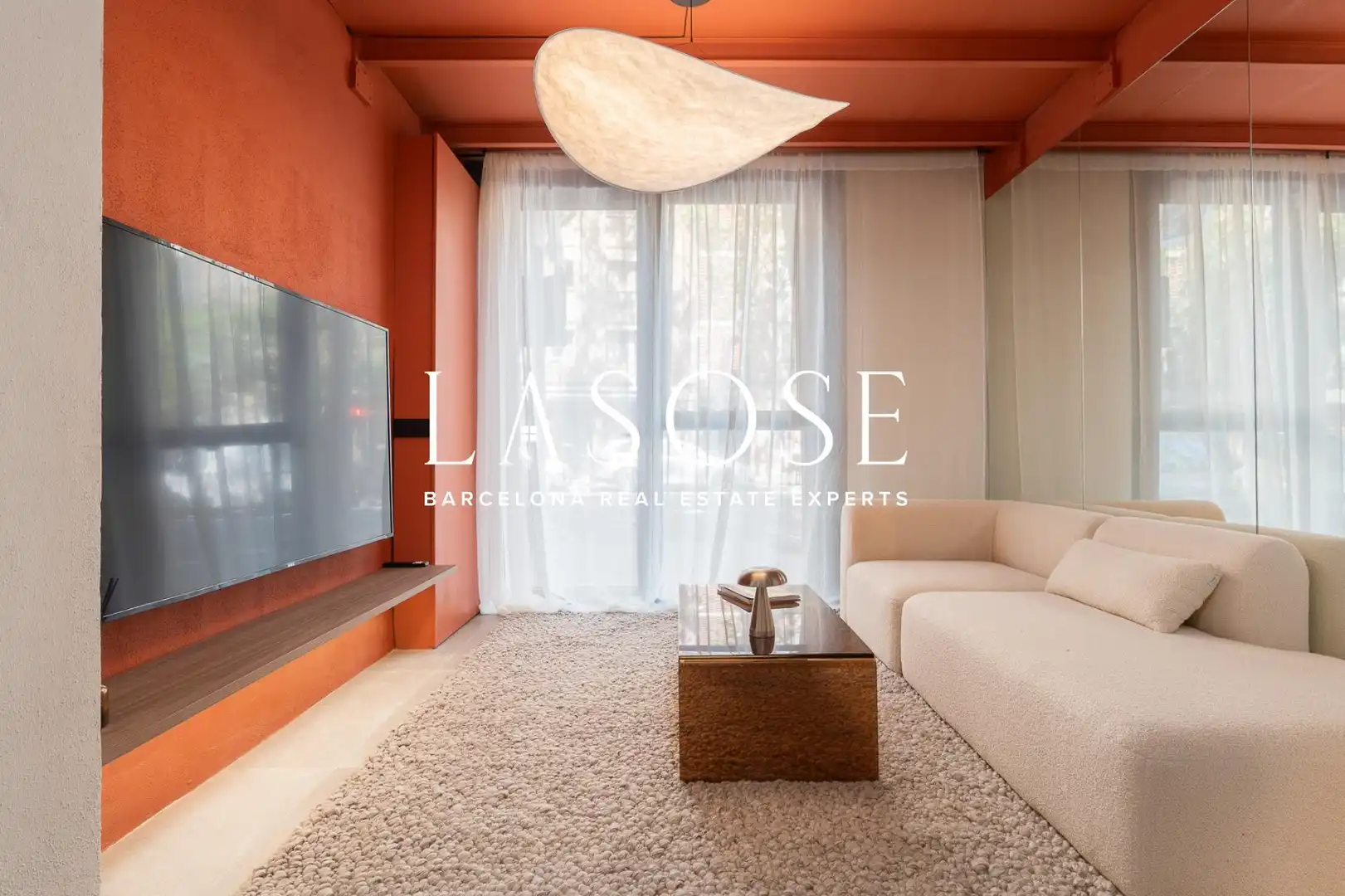Sala d'estar de Apartament de lloguer en Barcelona amb Aire condicionat, Calefacció i Terrassa