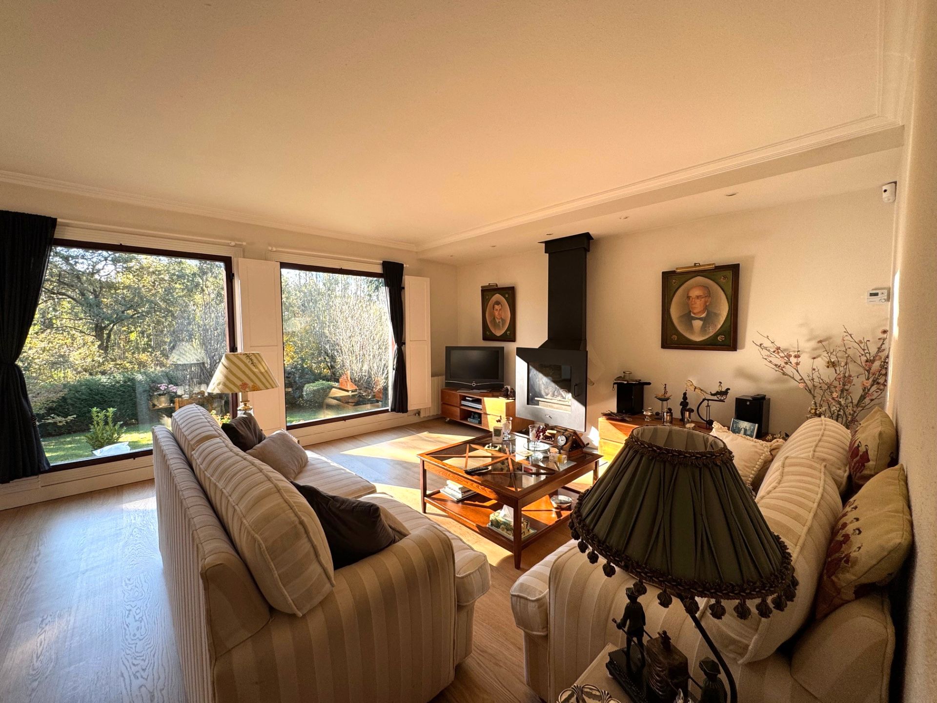 Sala d'estar de Casa o xalet en venda en Maruri-Jatabe amb Calefacció, Jardí privat i Parquet