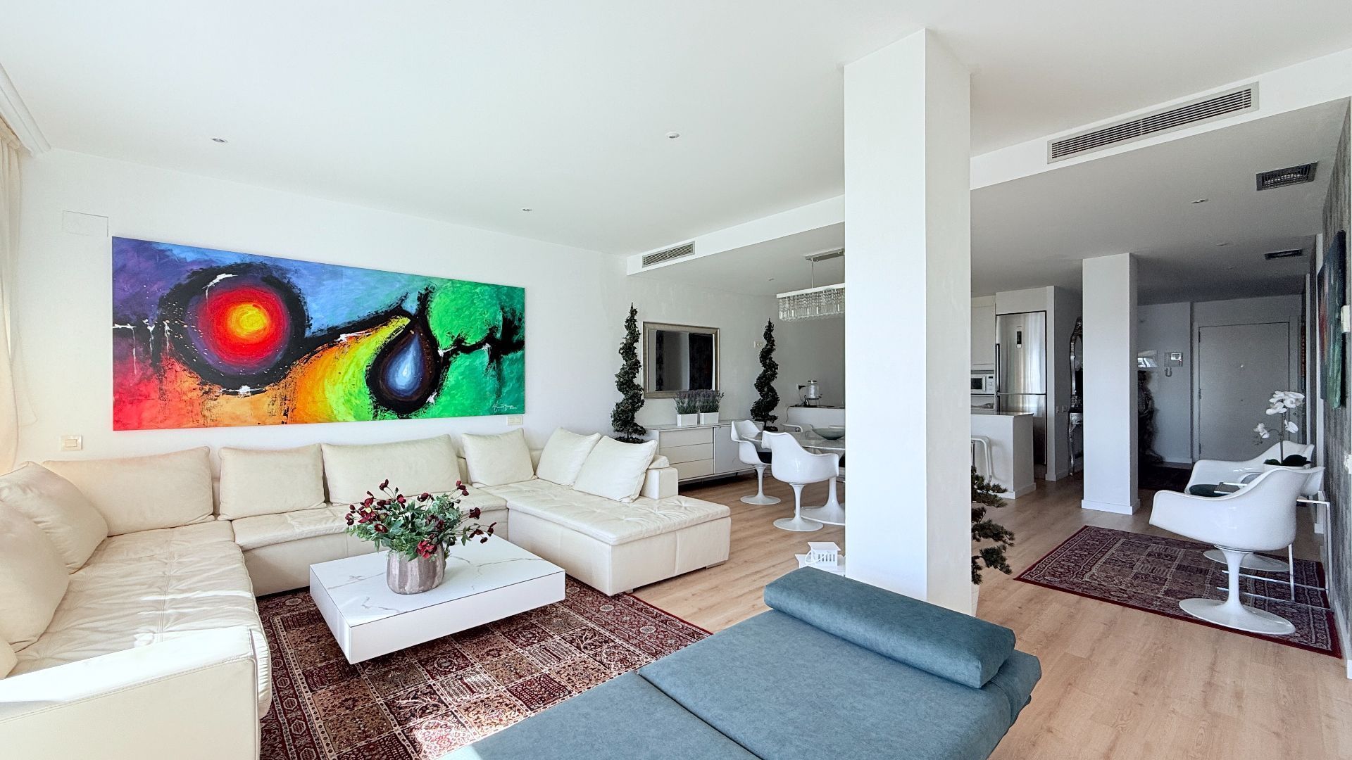 Living room of Flat to rent in L'Hospitalet de Llobregat  with Air Conditioner, Heating and Furnished