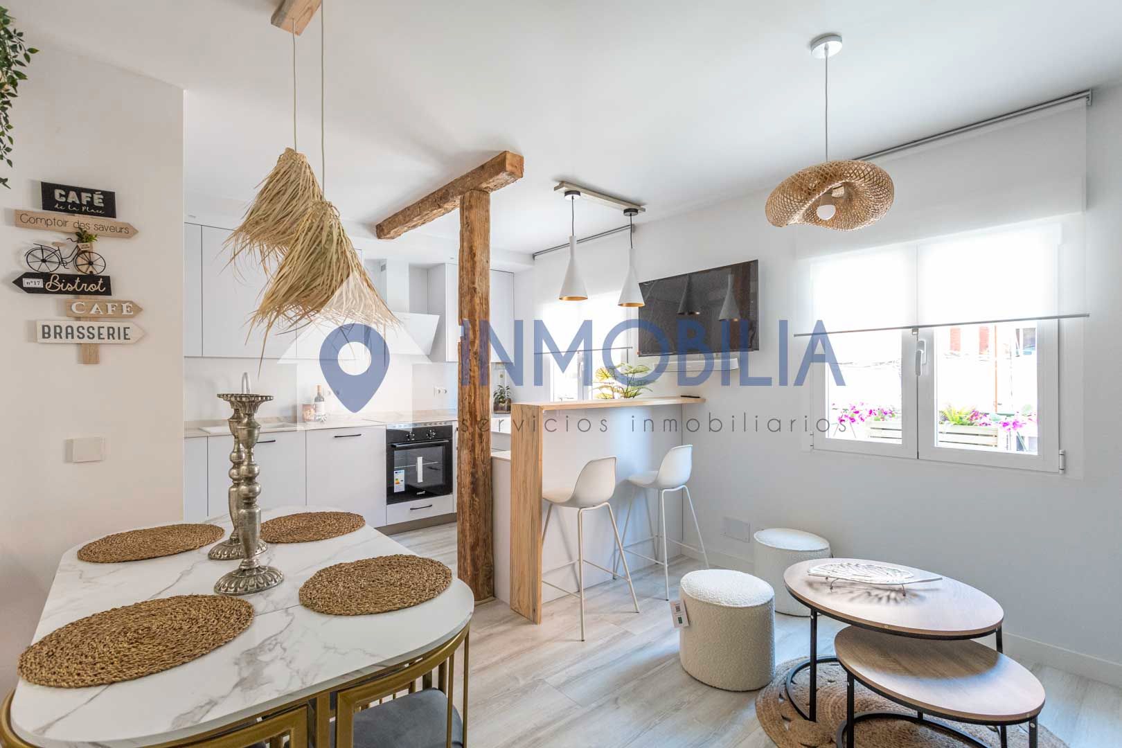 Kitchen of Flat for sale in  Madrid Capital  with Air Conditioner, Heating and Terrace