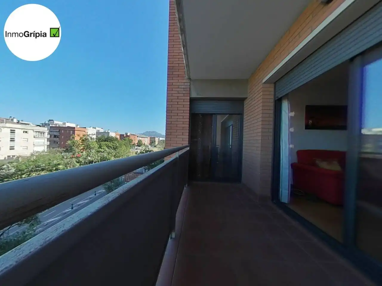 Terrasse von Wohnung zum Verkauf in Terrassa mit Klimaanlage, Heizung und Parkett