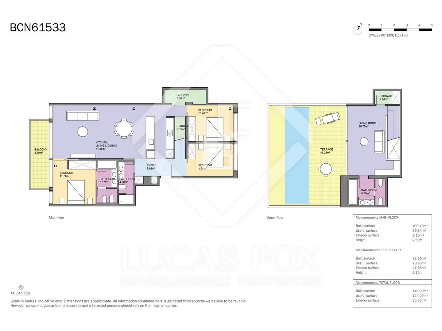 Attic for sale in Barcelona  with Air Conditioner, Parquet flooring and Terrace